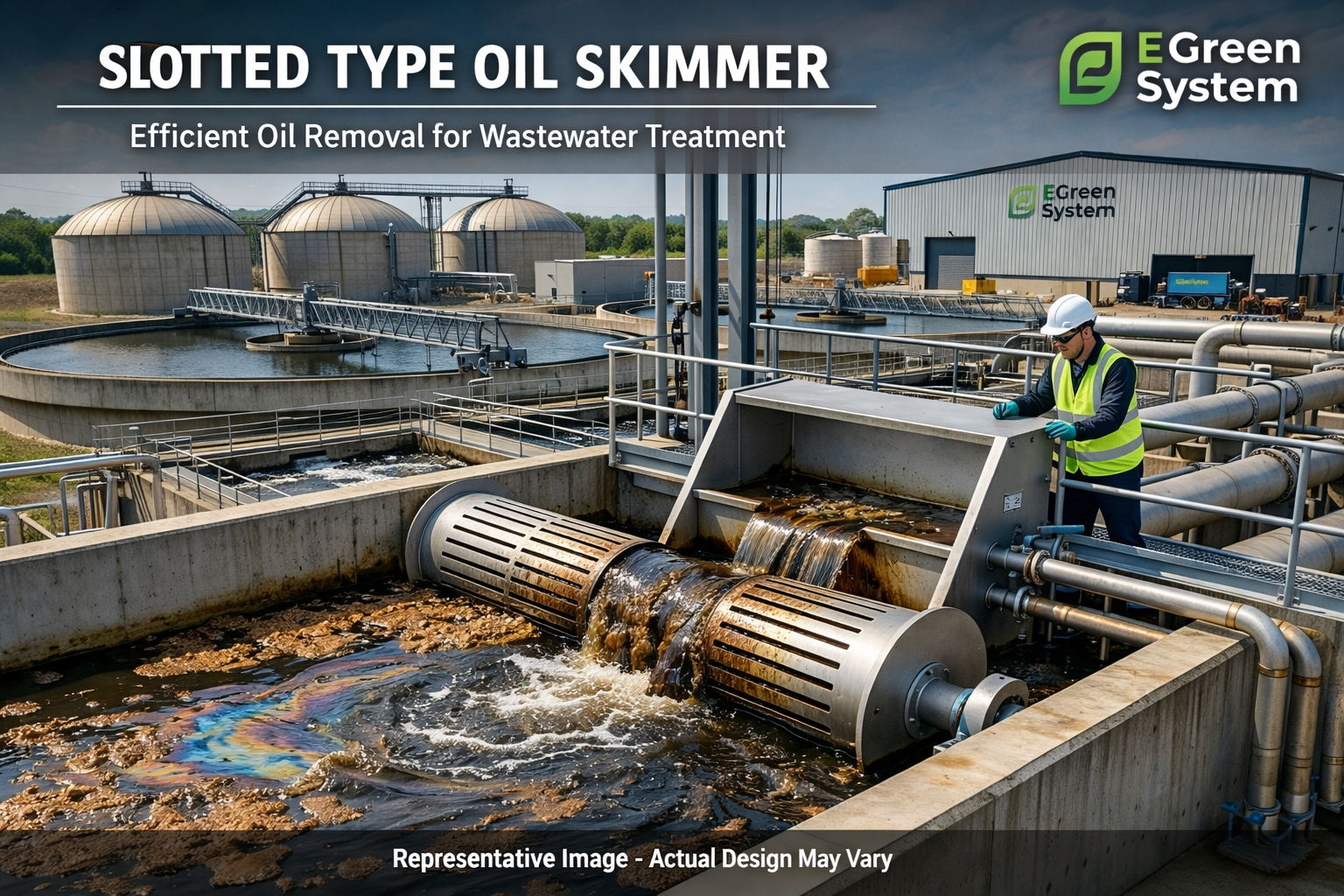Slotted Type Oil Skimmer - E Green System
